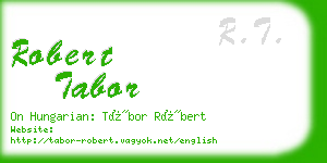 robert tabor business card